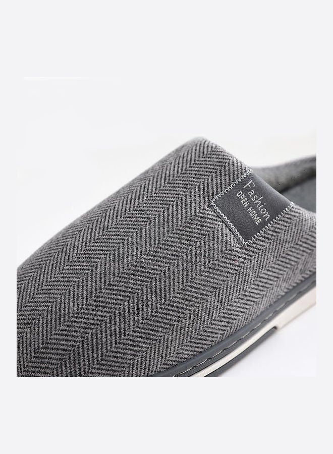 Cotton Bedroom Slippers Grey