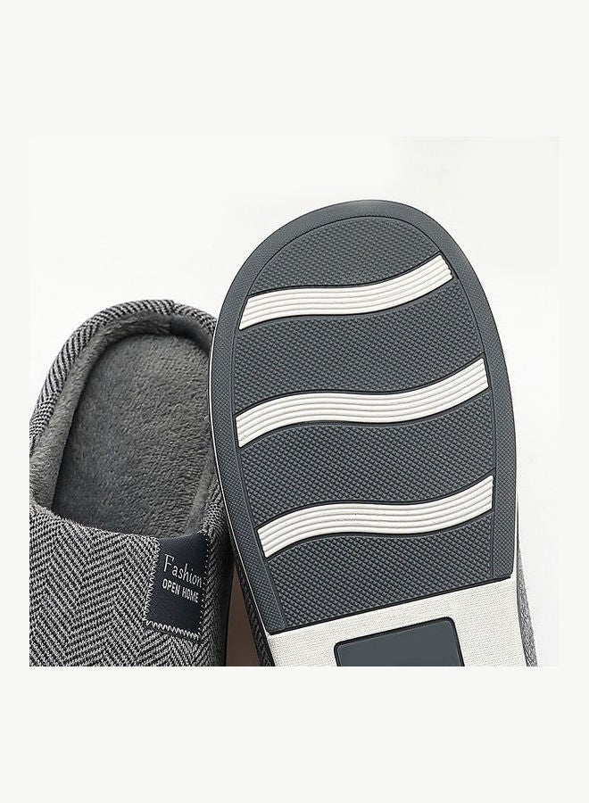 Cotton Bedroom Slippers Grey