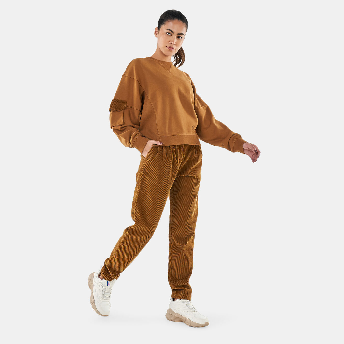 Women's Oversized Cropped Sweatshirt