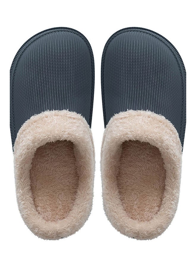 Winter Thick Bottom Waterproof Slippers Dark Grey