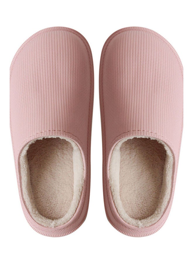 Winter Thick-Sole Waterproof Slippers Pink