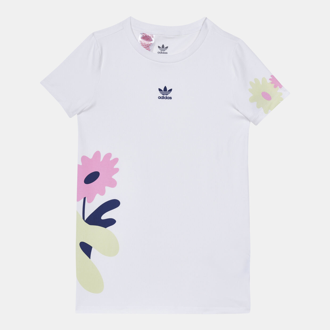 Kids' Flower Print T-Shirt Dress