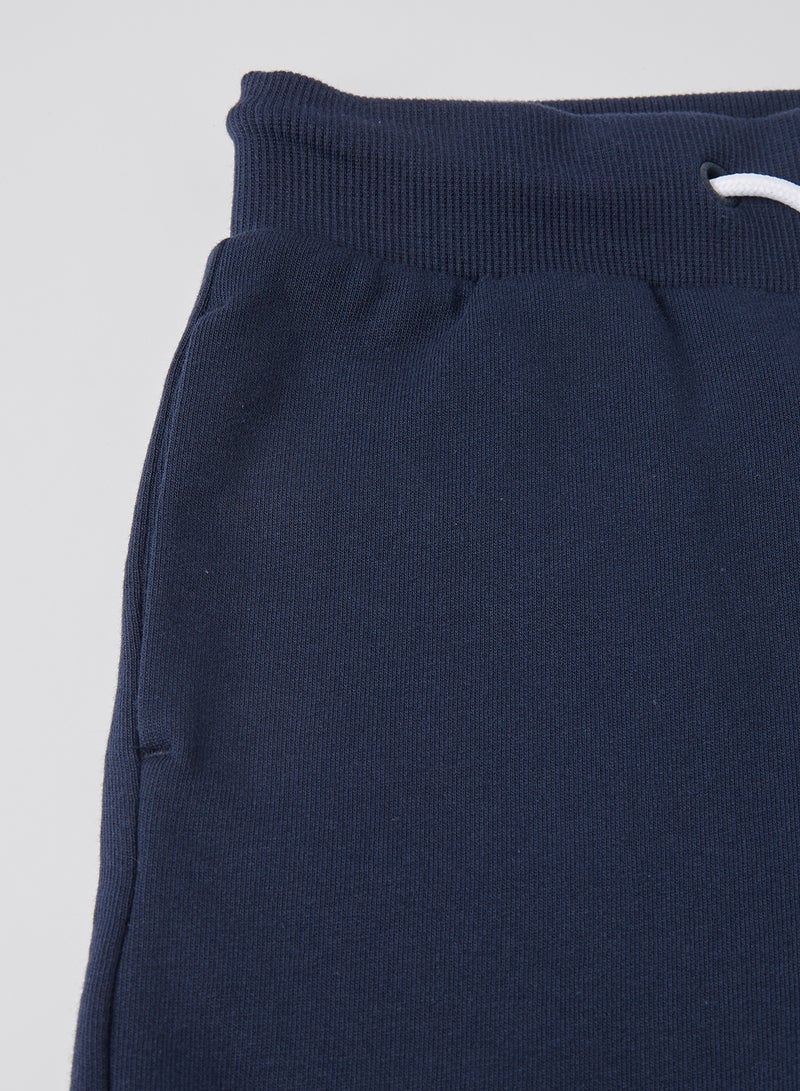 Kids Essential Sweat Shorts Navy/White/Red