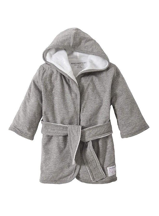 High Grade Infant Hooded Robe Grey