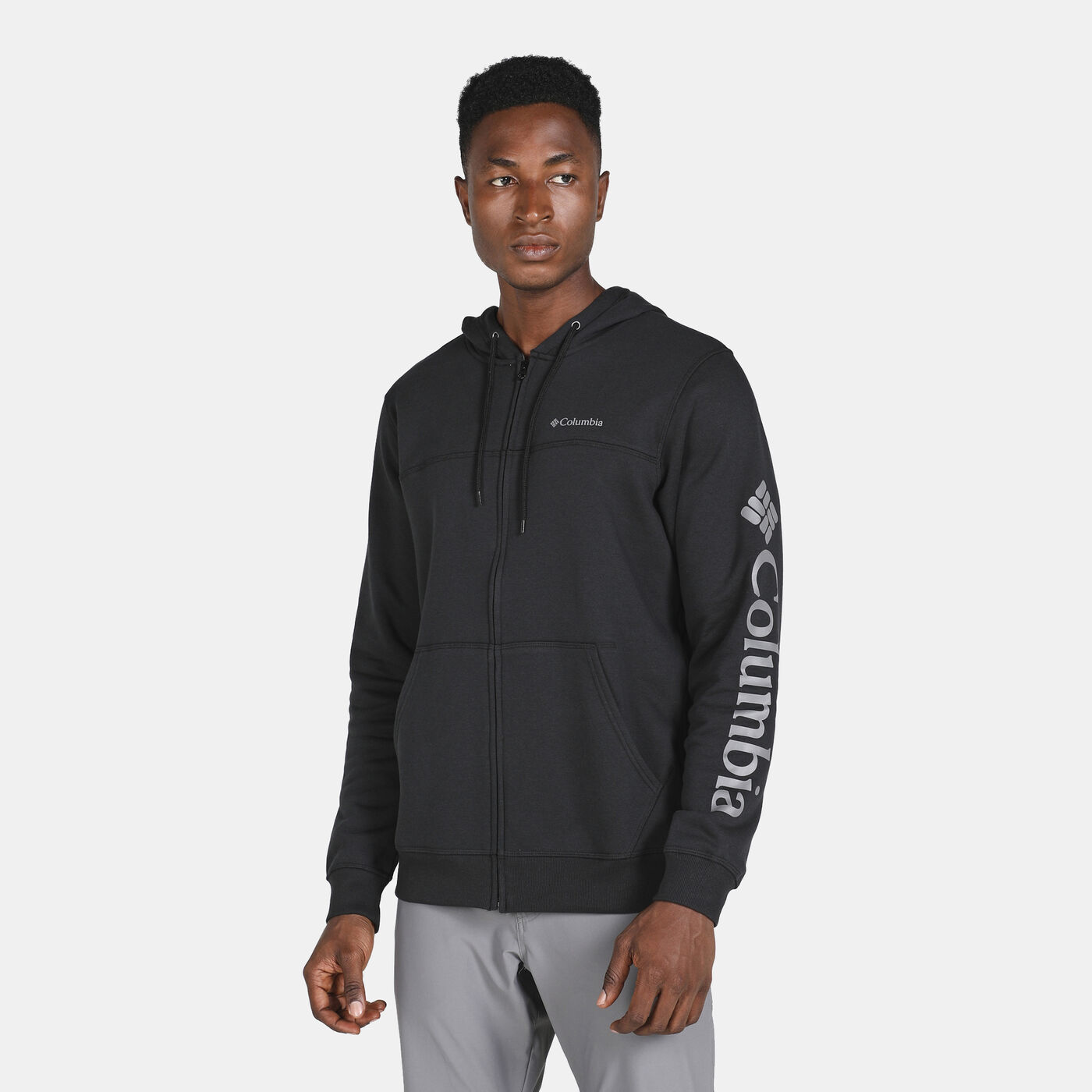 Men's Logo Full-Zip Fleece Hoodie