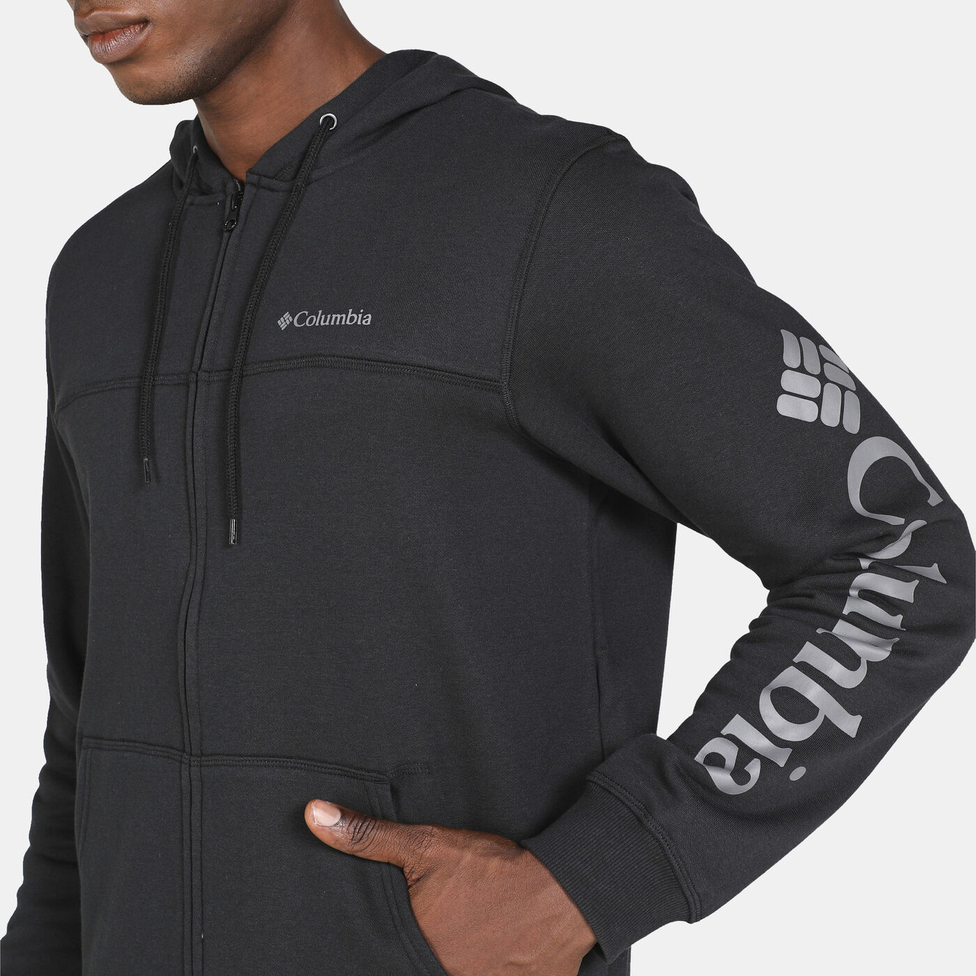 Men's Logo Full-Zip Fleece Hoodie