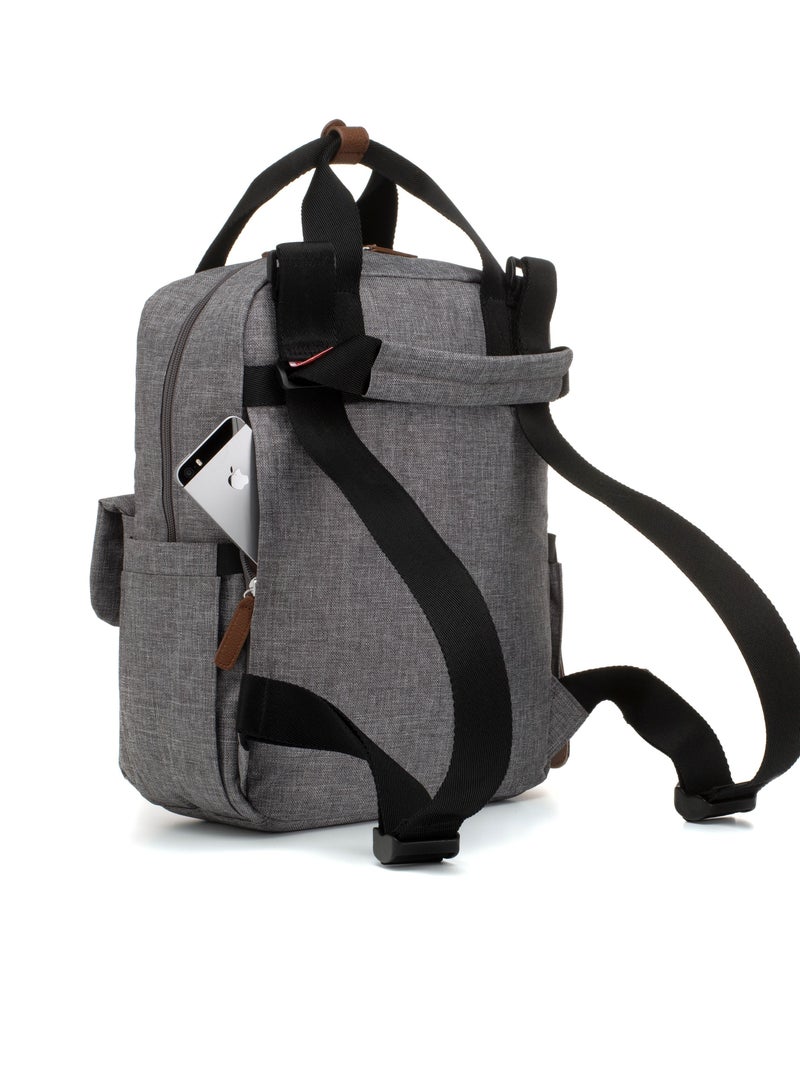 Georgi eco Convertible Diaper Bag -	Grey