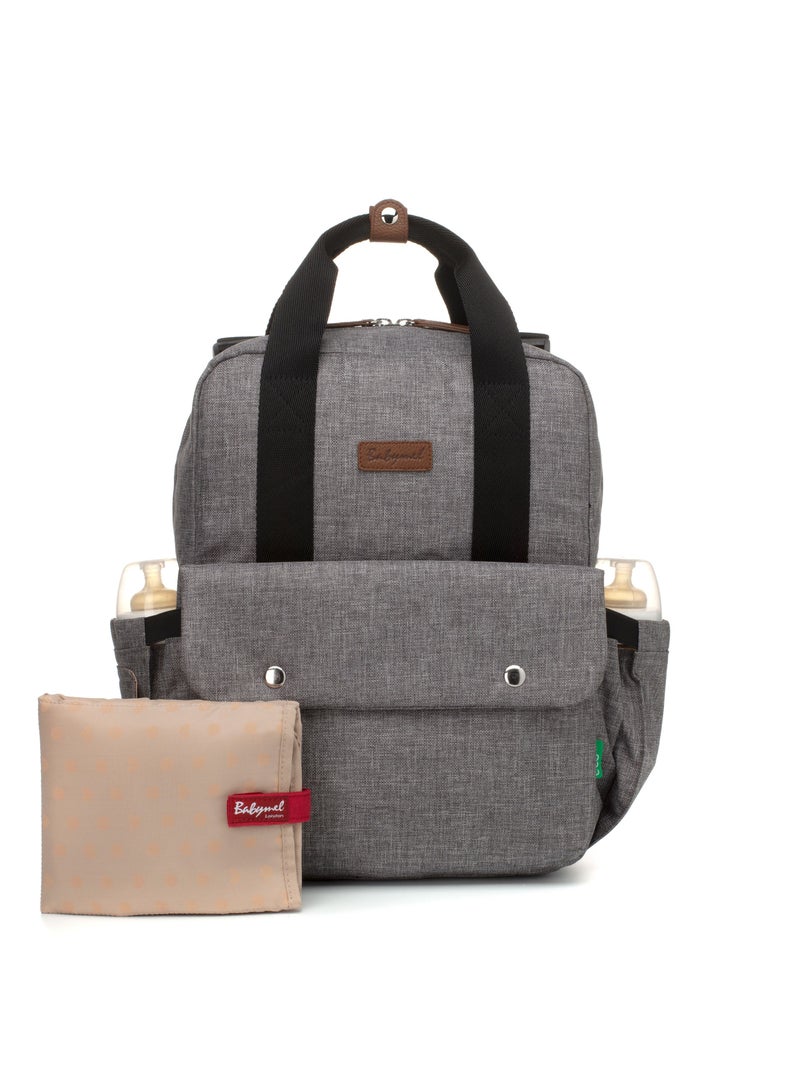 Georgi eco Convertible Diaper Bag -	Grey