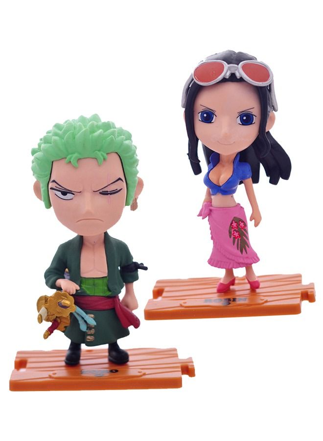 10-Piece Luffy and Other Action Figures