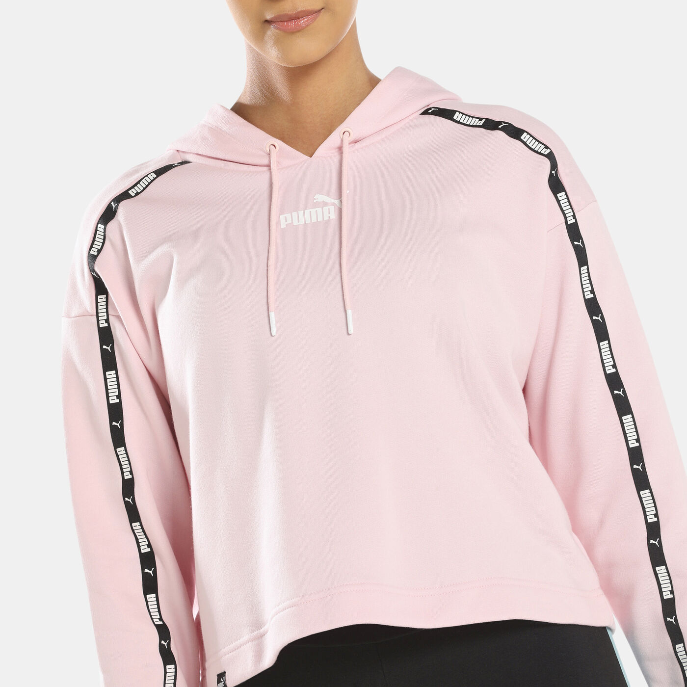 Women's Power Tape Cropped Hoodie
