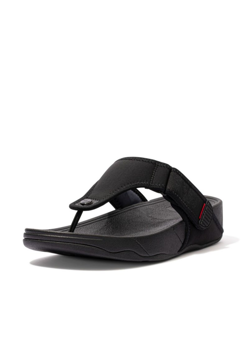 Mens Trakk Ii Toe-Post Sandals - All Black EJ3-090 45