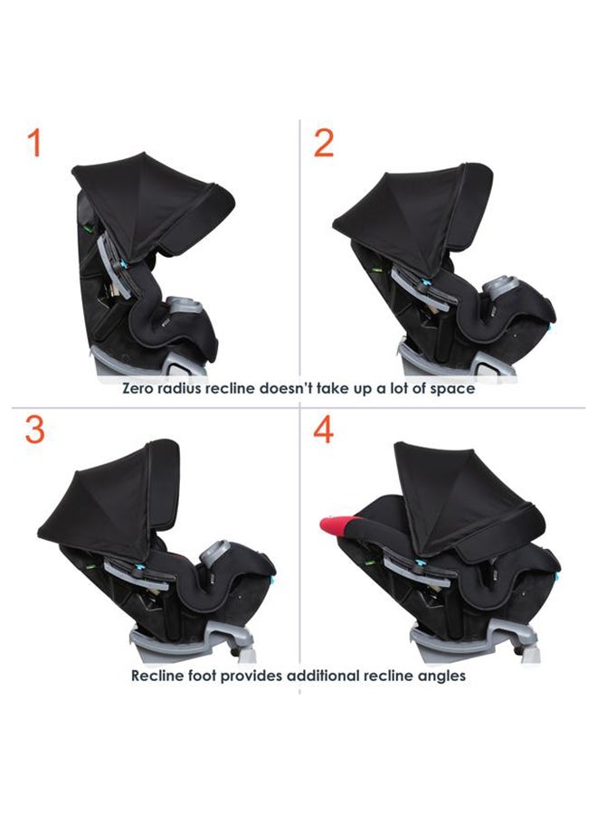 4-In-1 Cover Me Convertible Car Seat - Black/Red