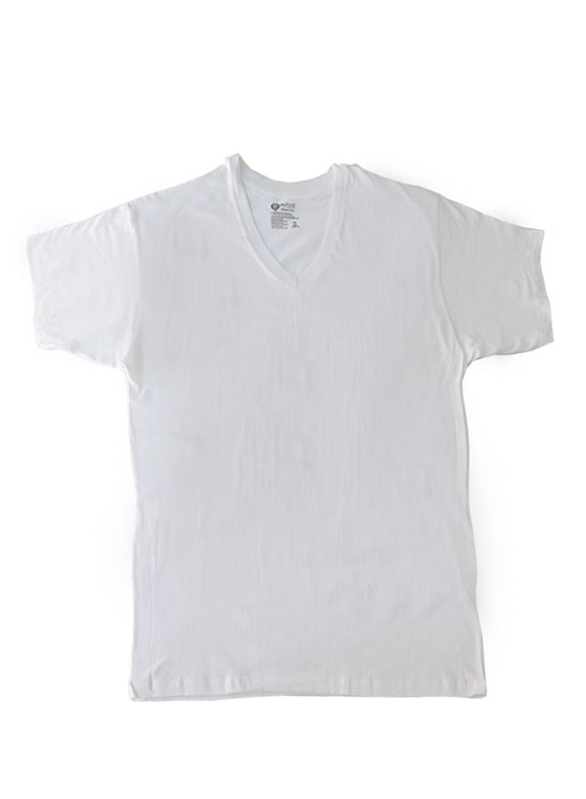 Mens Undershirt V-Neck Short Sleeve 3pc