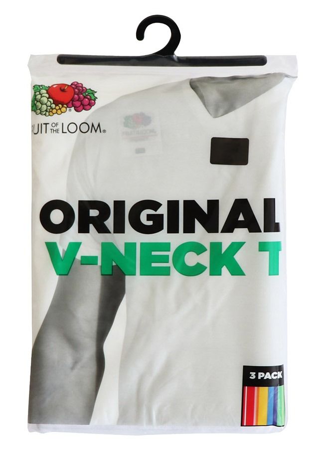 Mens Undershirt 3pc V-Neck Original