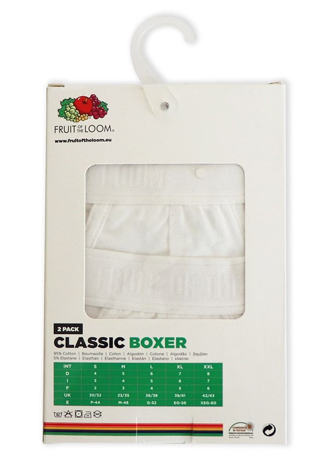 Mens Classis Boxer 2pc White