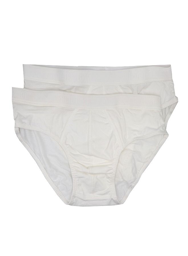 Mens Classic Sport Brief 2pc White
