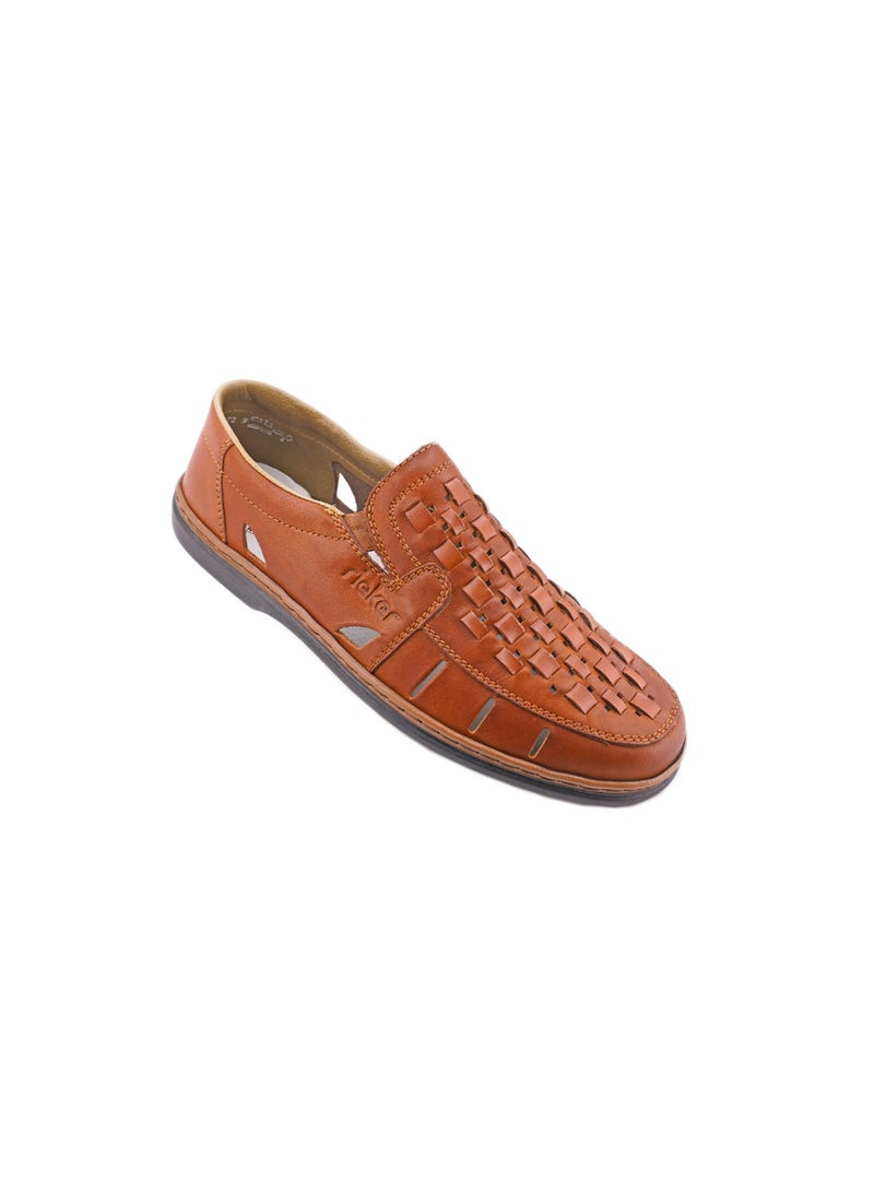 Rieker 12389-24 Men Brown Slip on Shoes