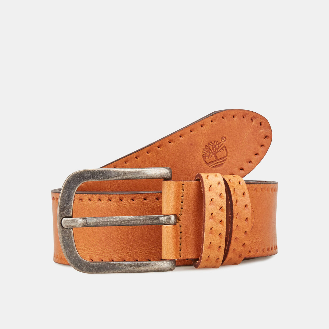 Men's Embossed Leather Belt