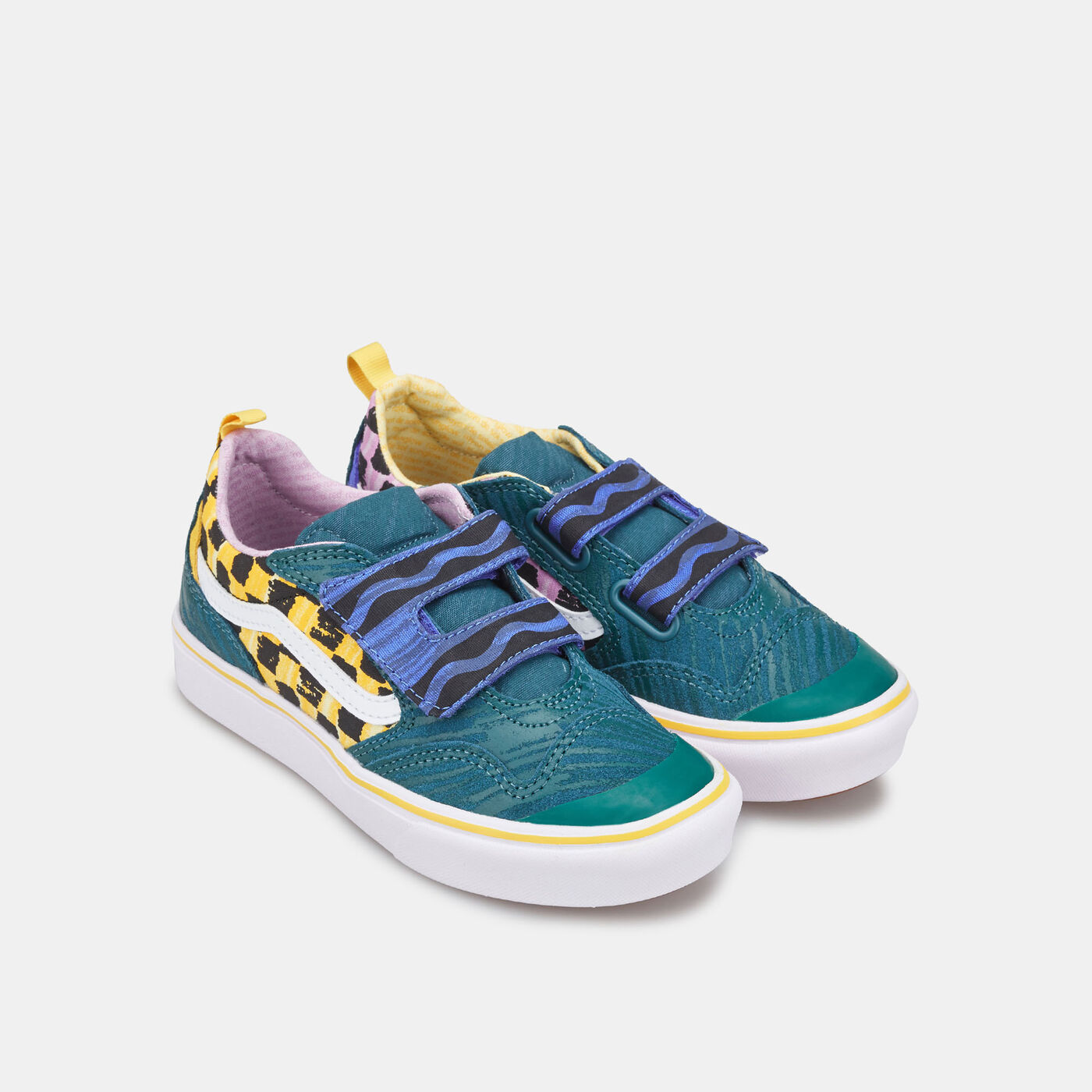 Kids' x Crayola ComfyCush New Skool Velcro Unisex Shoe