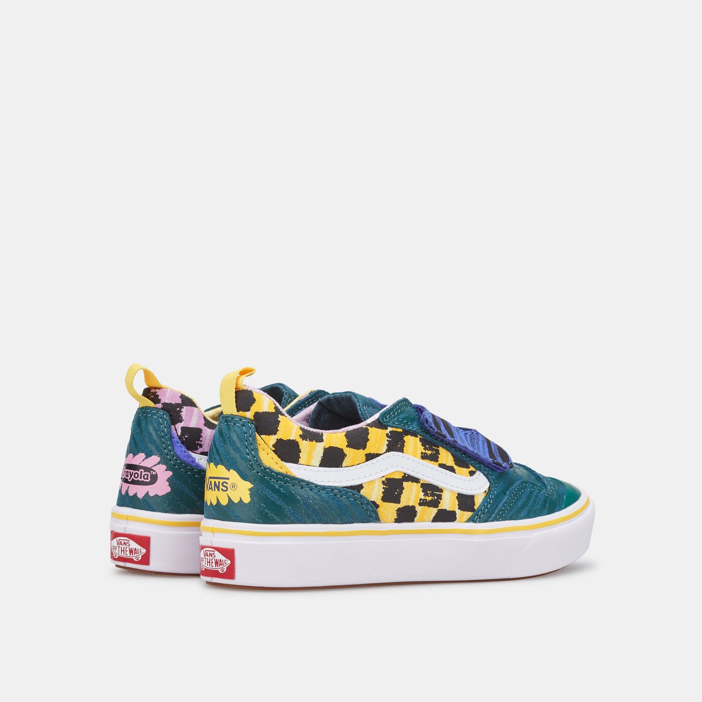 Kids' x Crayola ComfyCush New Skool Velcro Unisex Shoe