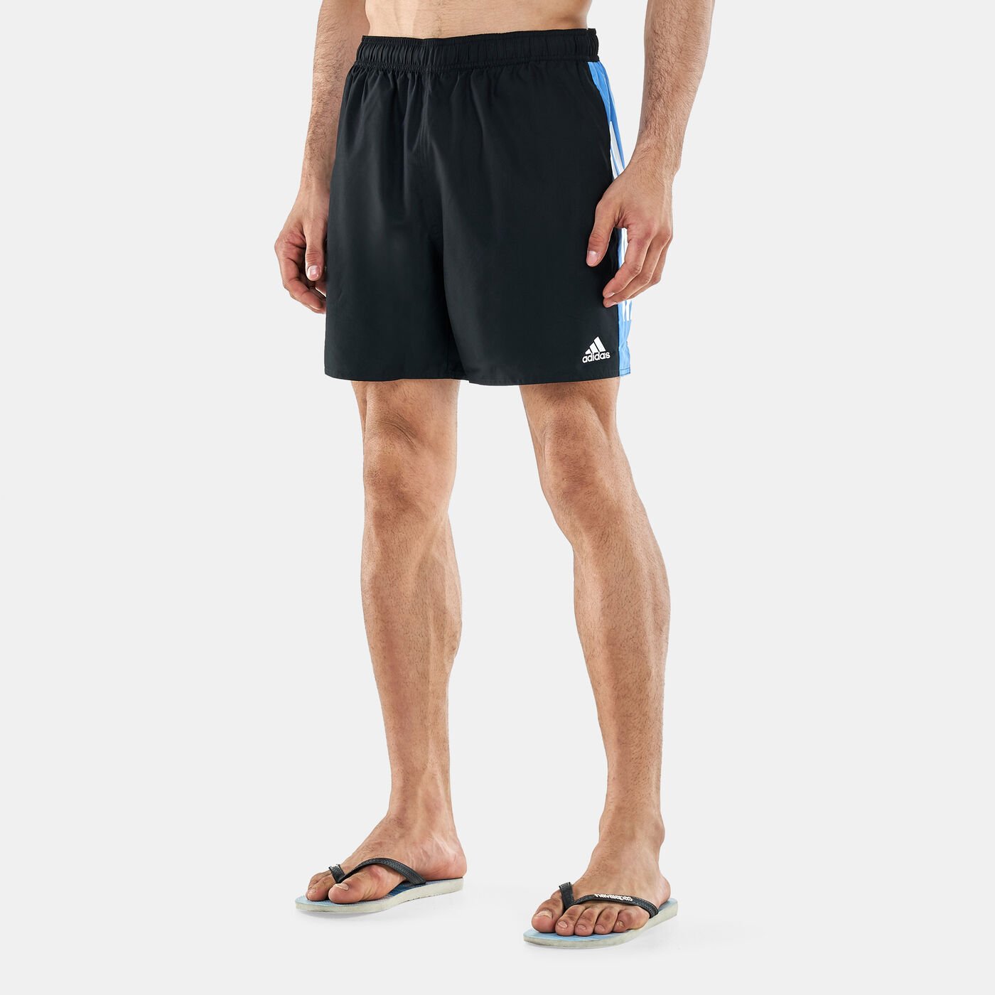 Men's Colourblock 3-Stripes Swimming Shorts