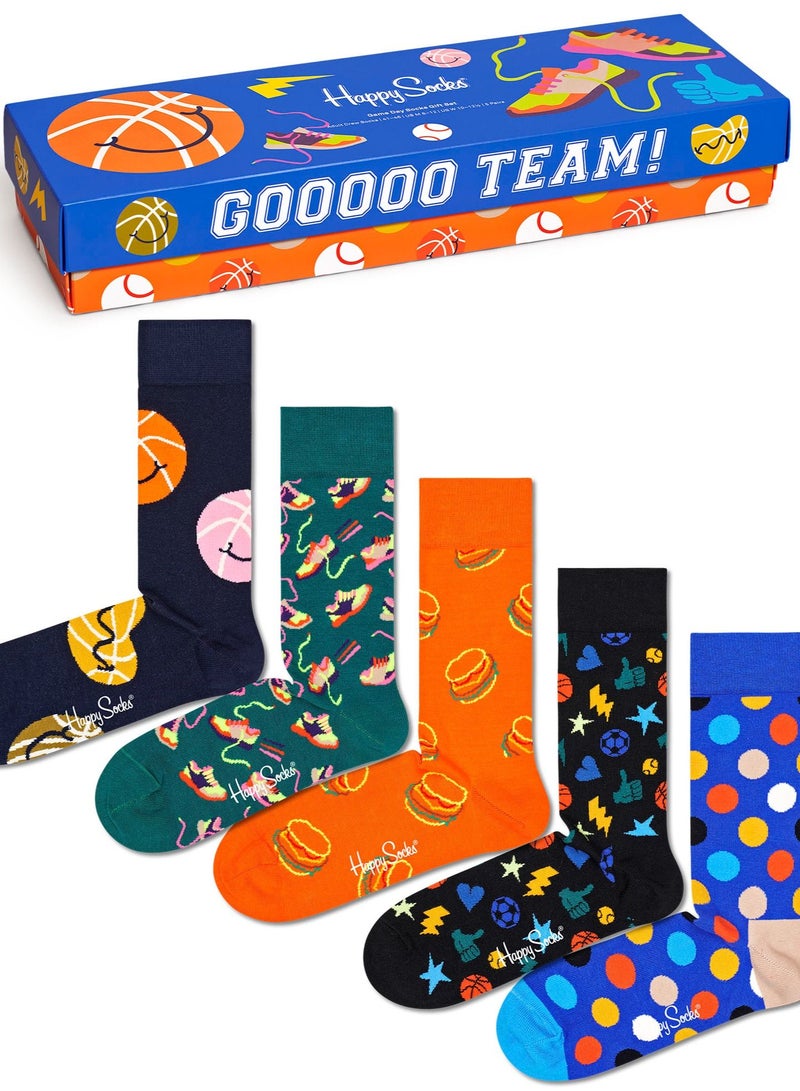 Happy Socks 5-Pack Game Day Socks Gift Set