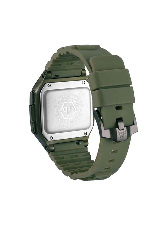 Hyper $Hock Silicone Strap Digital Wrist Watch PWHAA0421 - 44mm - Grey