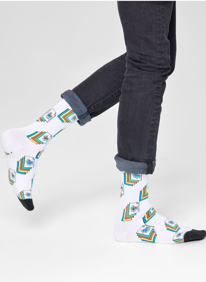 Happy Socks Photos Thin Crew Sock