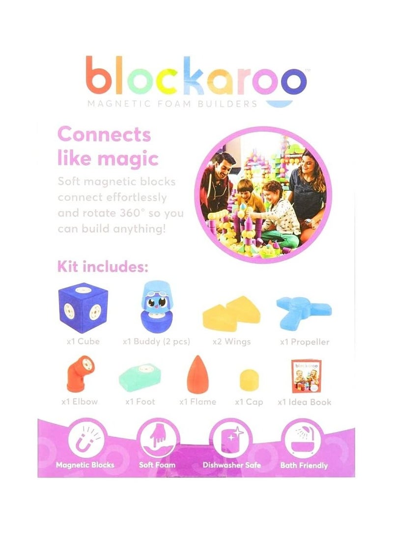 Blockaroo Magnetic Foam Building Blocks Small Plane MMBLSMPLANE