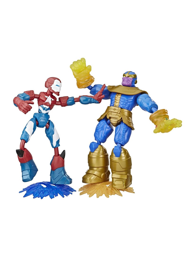 Iron Patriot vs Thanos Bend and Flex Action