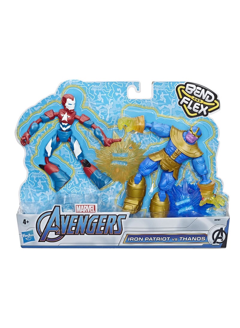 Iron Patriot vs Thanos Bend and Flex Action