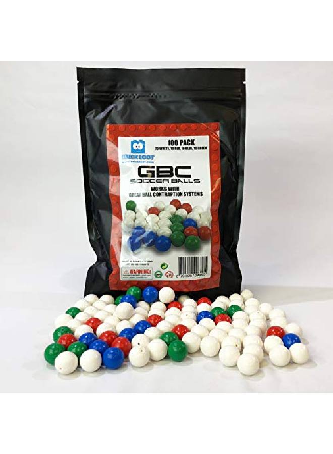 100 Soccer Balls For Great Ball Contraption Machine Gbc Balls 100% Compatible With Lego X45Pb03 43702Pb02 72824 X45Pb06 X45