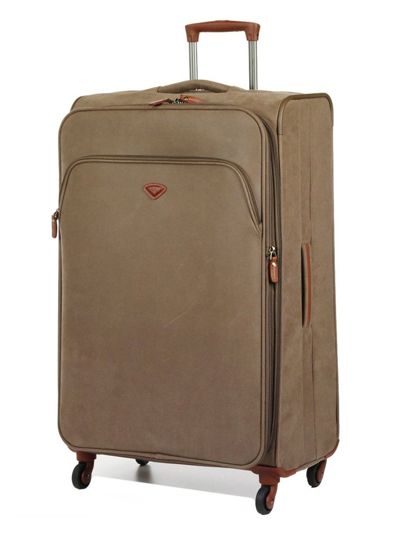 New Uppsala Soft Expandable Suitcase Luggage Trolley Large 78cm Clay