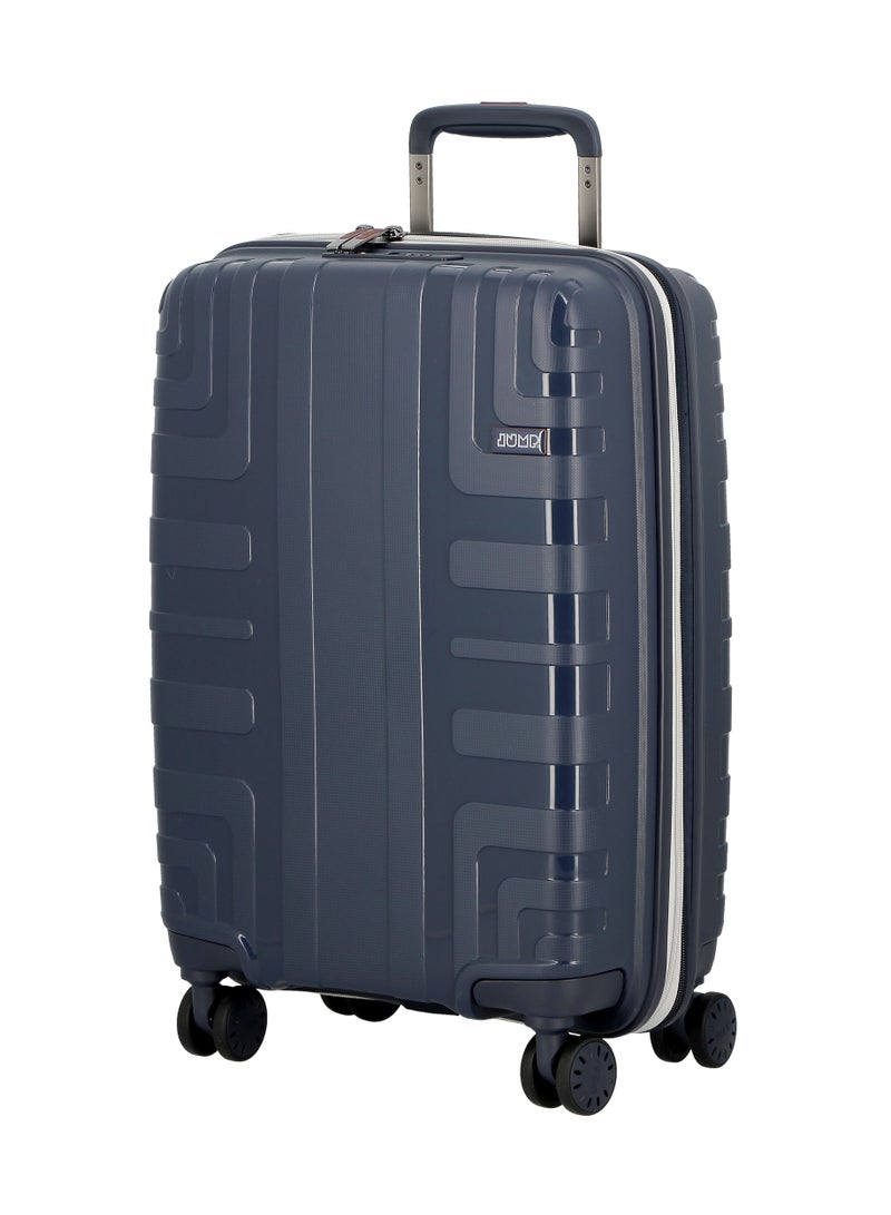 Crossline Polypropylene Hard Expandable Cabin Luggage Trolley 55cm Navy Blue