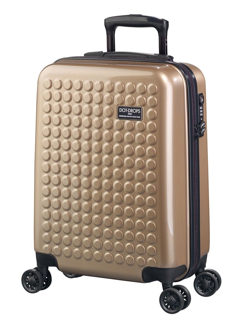 Chapter 2 PC Hardside Suitcase Trolley Carry-on Luggage 55 cm Cabin Champagne