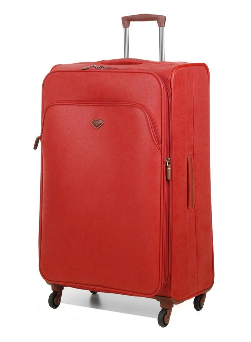 New Uppsala Soft Expandable Suitcase Luggage Trolley 78cm Large Terracotta
