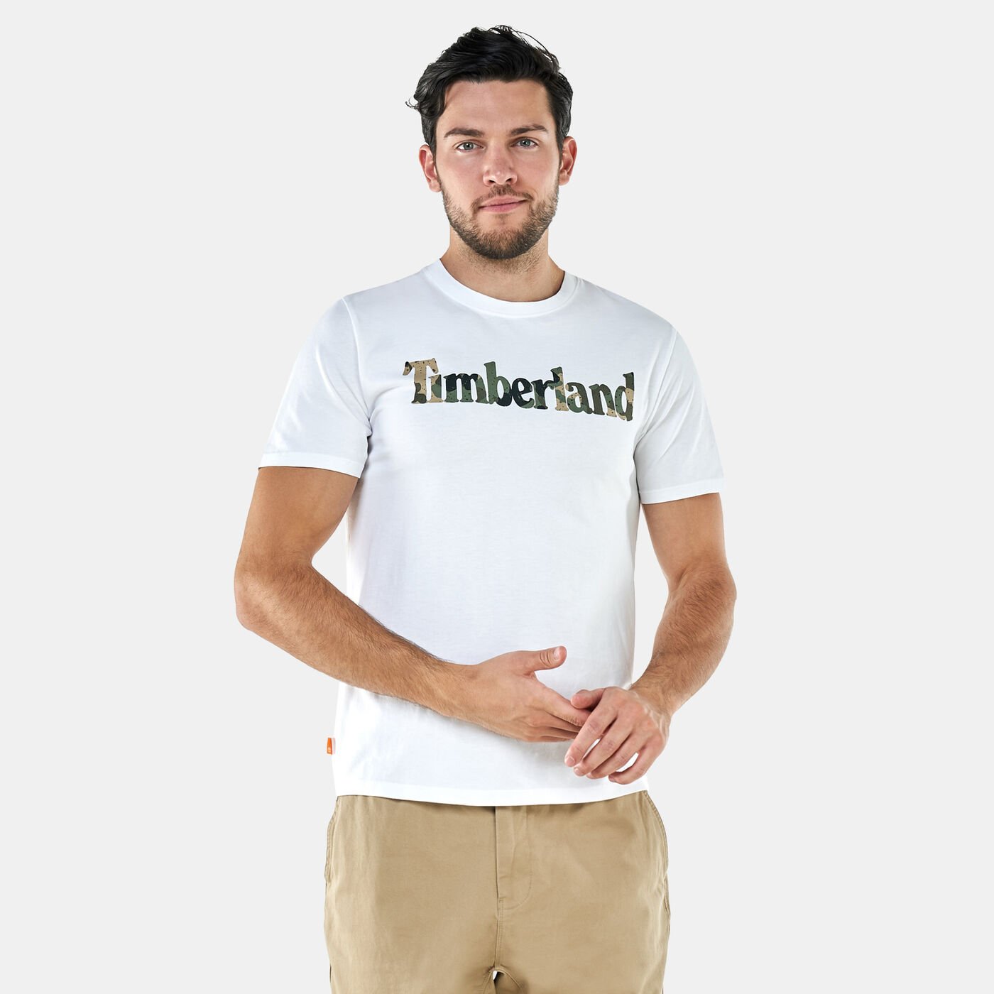 Men's Linear Logo Seasonal Camo T-Shirt