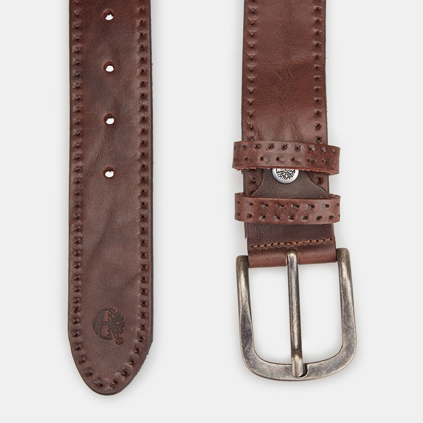 Men's Embossed Leather Belt