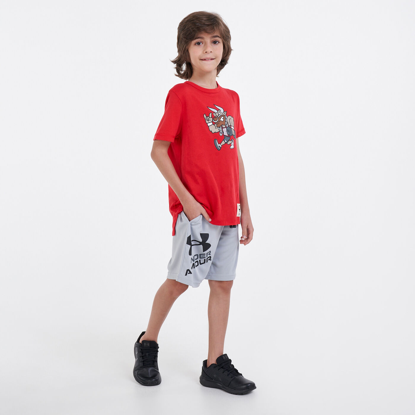 Kids' UA Prototype 2.0 Logo Shorts