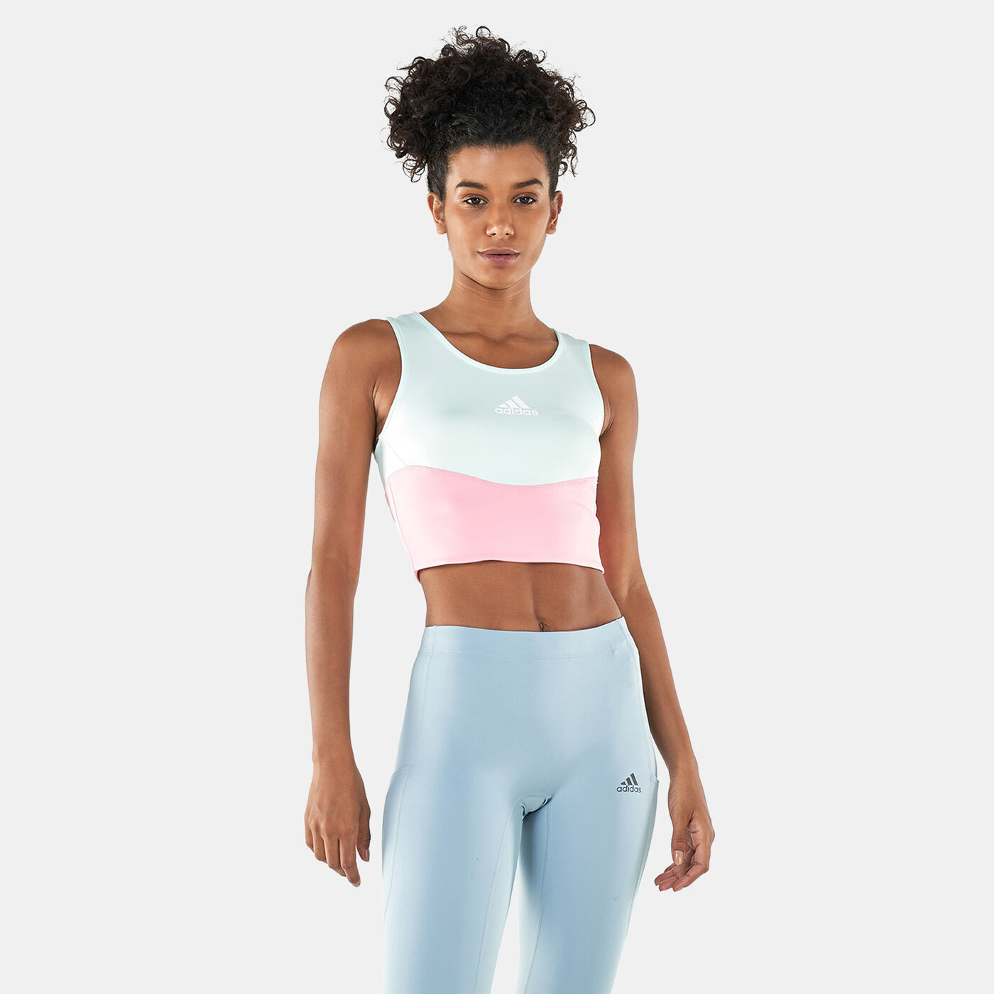 Women's Designed to Move Colorblock 3-Stripes Sports Bra