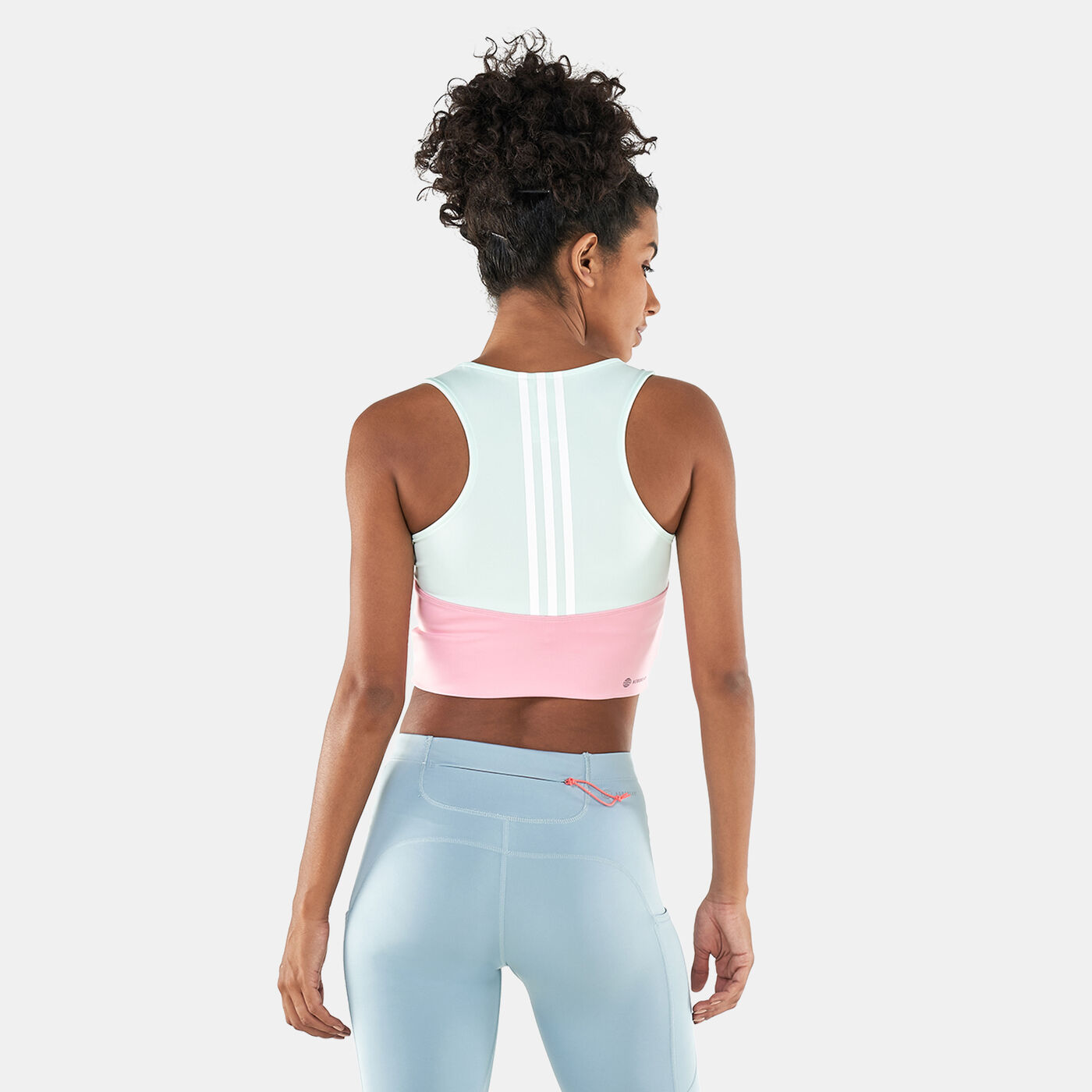 Women's Designed to Move Colorblock 3-Stripes Sports Bra