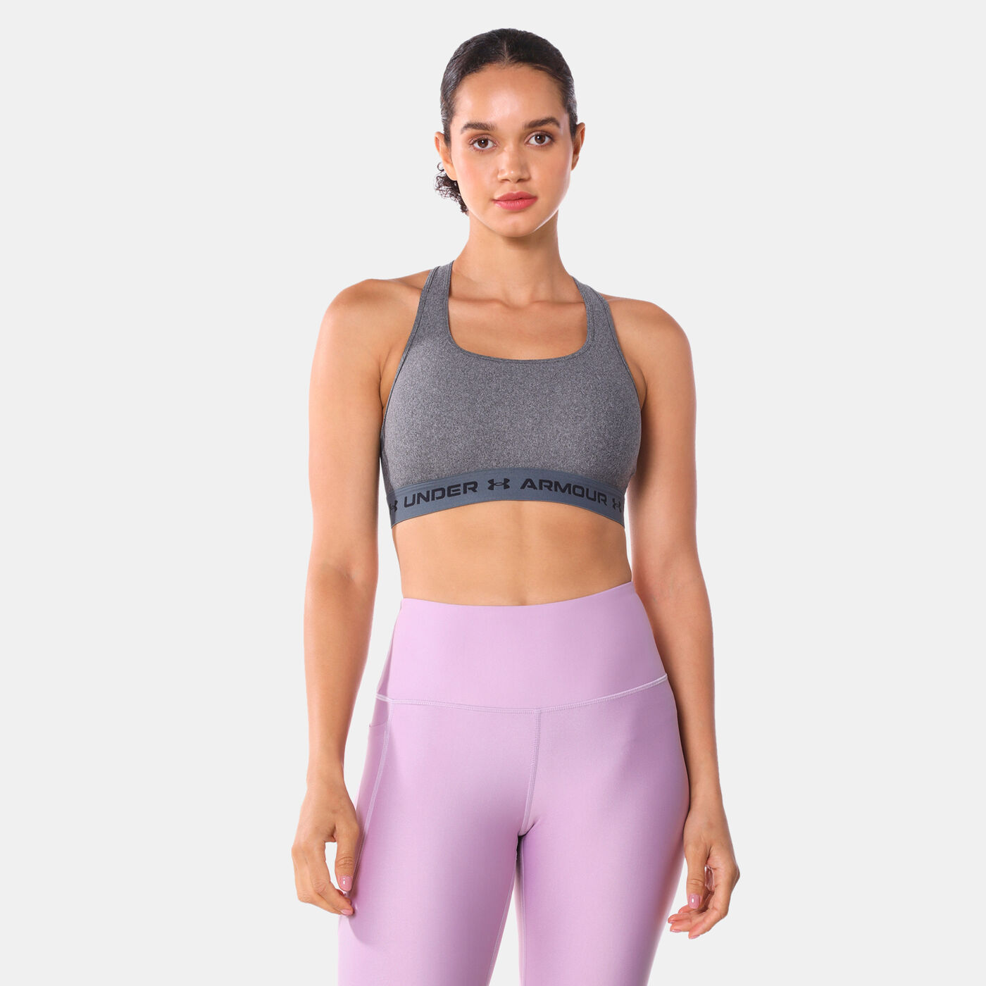 Women's Crossback Mid Heather Sports Bra