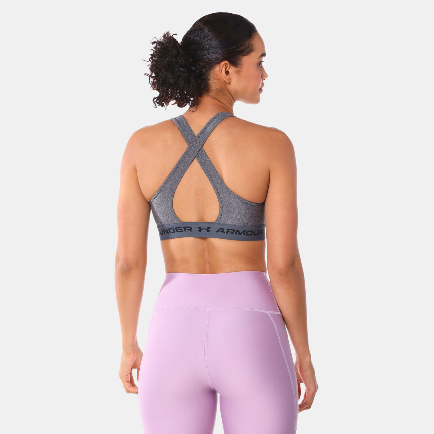 Women's Crossback Mid Heather Sports Bra