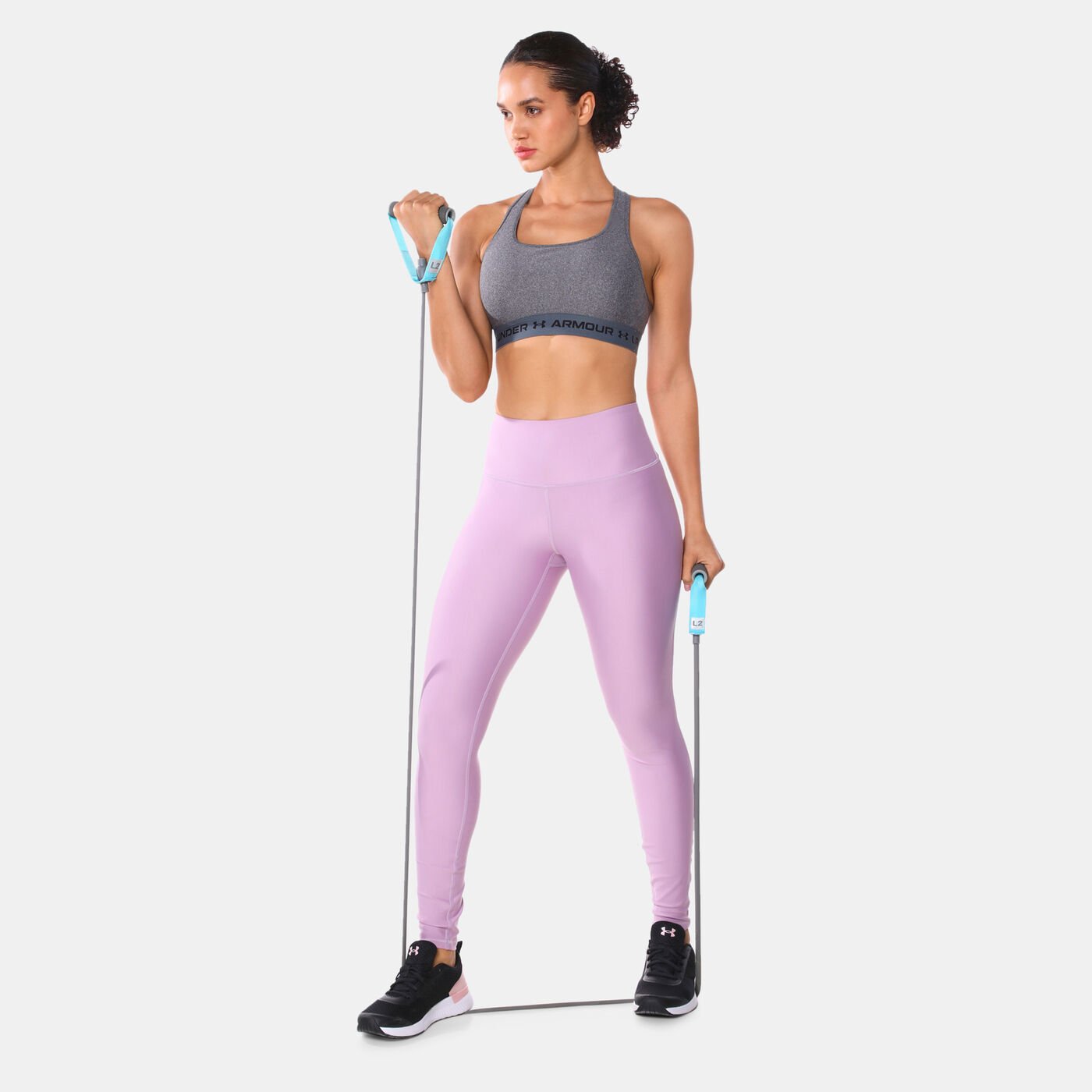 Women's Crossback Mid Heather Sports Bra