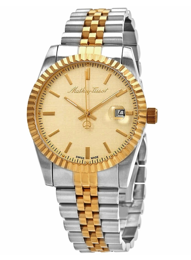 Mathey-Tissot Rolly III Gold Dial Mens Watch H810BDI