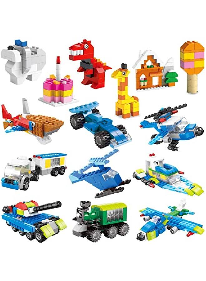 1100 Pcs Building Bricks In 17 Popular Colors And 147 Mixed Shapes Classic Creative Building Blocks Compatible With All Major Brands Bulk Basic Bricks Toys Birthday Gift For Kids