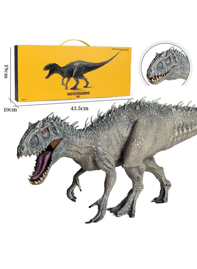 The Dinosaur Action Figure Toy, Grey Running T-Rex