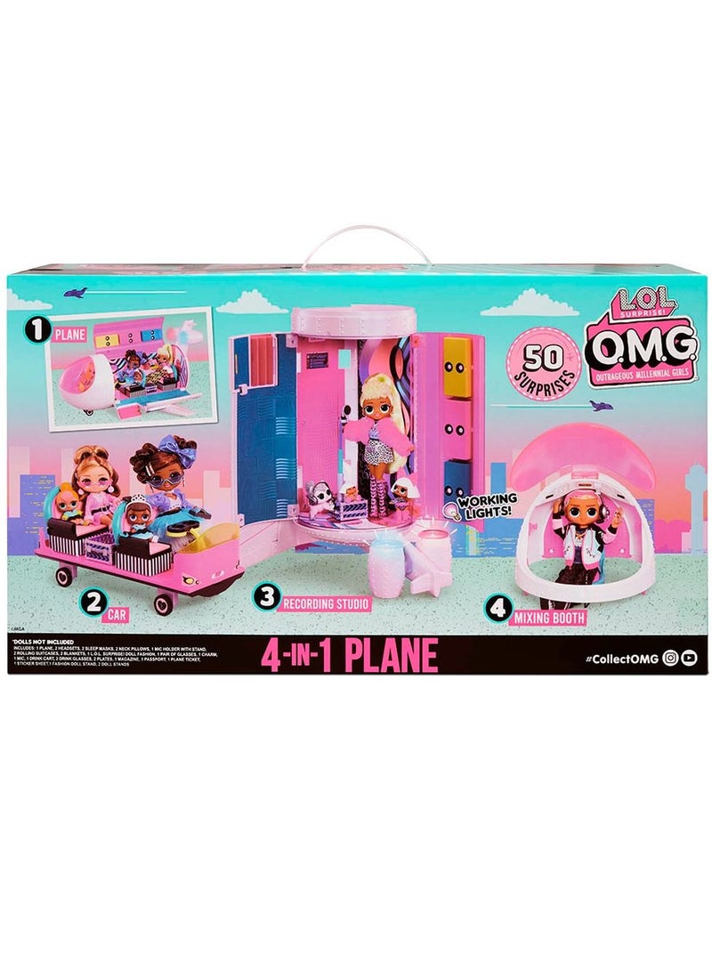 L.O.L. Surprise OMG Plane 4 In 1 Playset Aeroplane