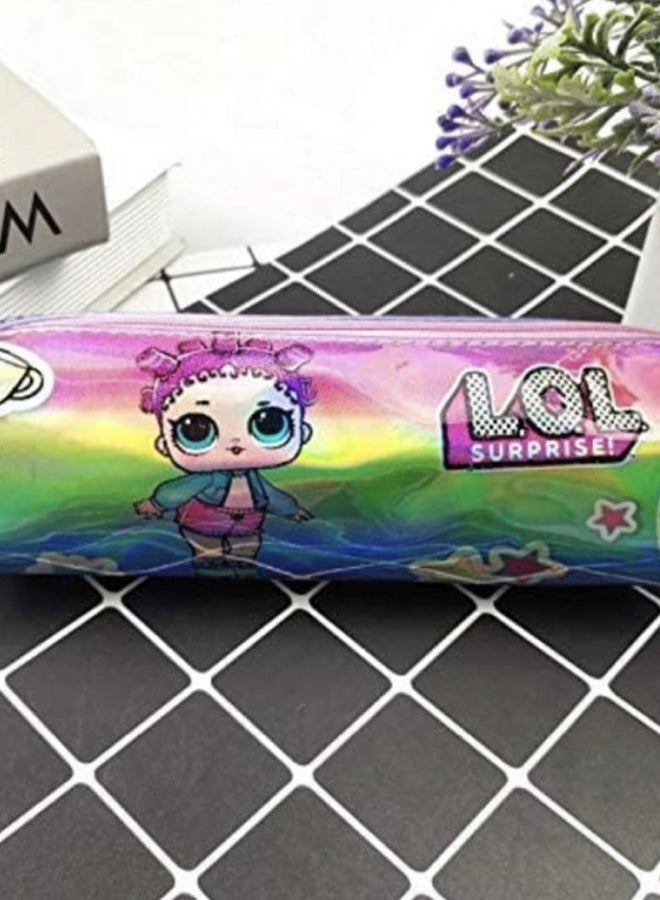 School pencil case kids girls gift holidays home organize decor multicolour