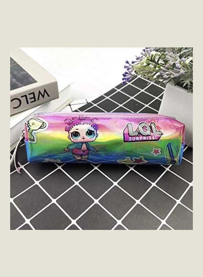 School pencil case kids girls gift holidays home organize decor and 12 colors set multicolour